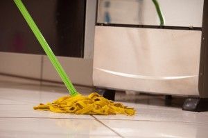 水漏れ　掃除　応急処置