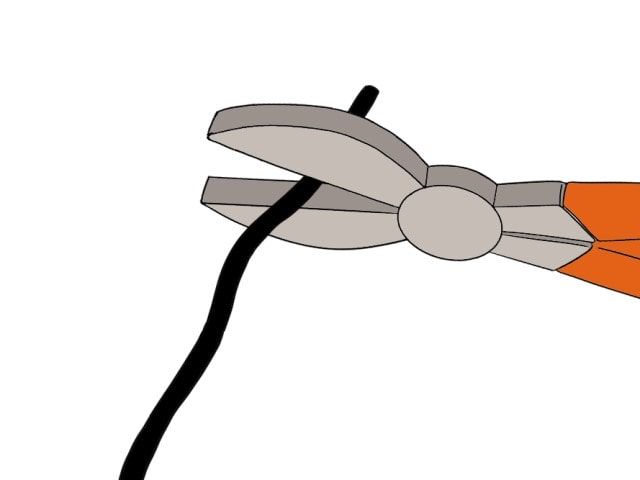 電線の被覆をむく