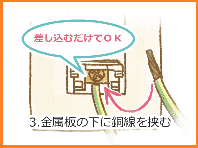アース線をつなぐ手順3