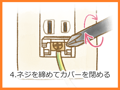 アース線をつなぐ手順4