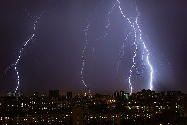 雷が落ちた場合