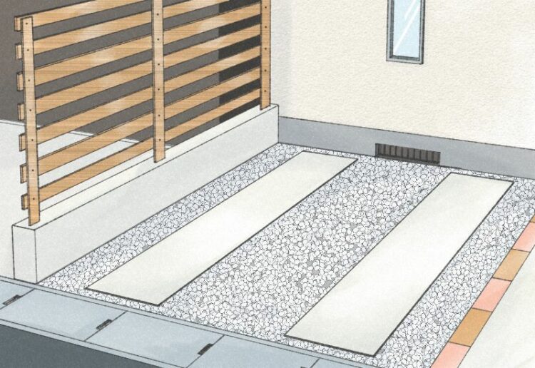 コンクリートと砂利の併用もできる！？駐車場の工夫・アイデア