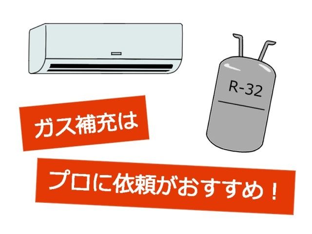ガスの補充