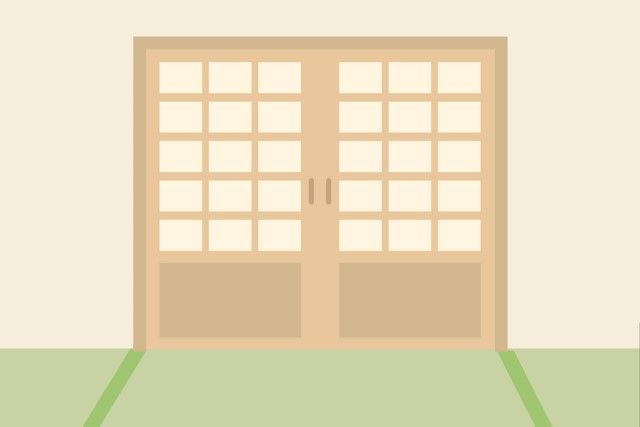 腰付き障子