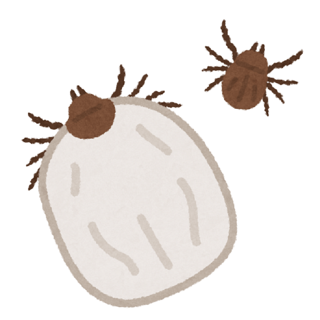 中には感染症の危険がある虫も