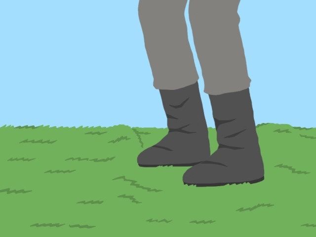 芝生を敷きつめる