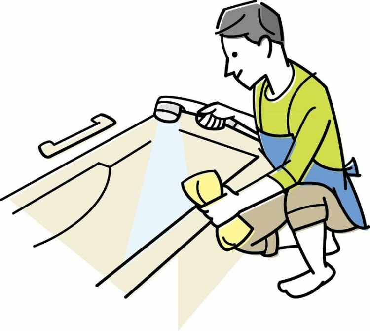 お風呂タイルの掃除方法について。黒ずみや水垢、カビはどう落とす？