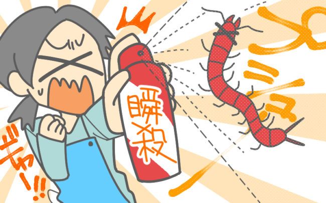 ムカデ対策に虫除けが効くことも
