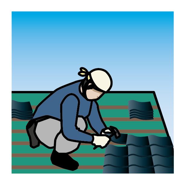 棟瓦の状態を確認しよう