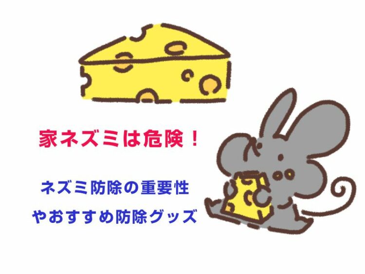 家ネズミは危険!ネズミ防除の重要性やおすすめ防除グッズを紹介!