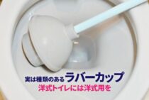 実は種類のあるラバーカップ。洋式トイレには洋式用のものを使おう！