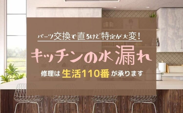 キッチンの水漏れ