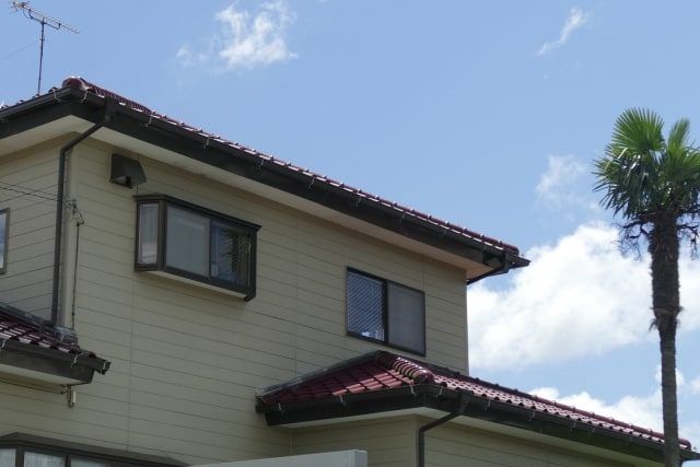 屋根上