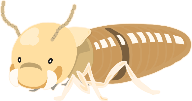 イエシロアリのイラスト