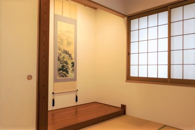床の間に掛け軸