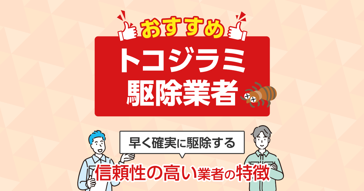 おすすめトコジラミ駆除業者 早く確実に駆除する信頼性の高い業者の特徴