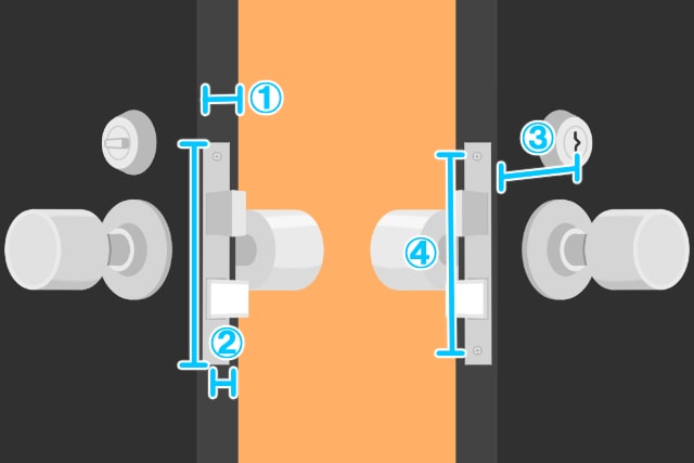 ケースロック錠 サイズ