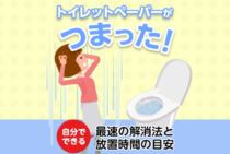 最速！トイレットペーパーのつまり解消にオススメの方法＆再発防止策