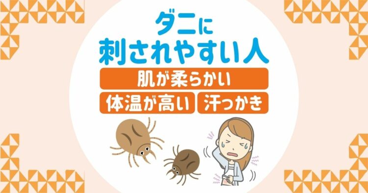 ダニに刺されやすい人の特徴 換気や掃除で身を守ろう