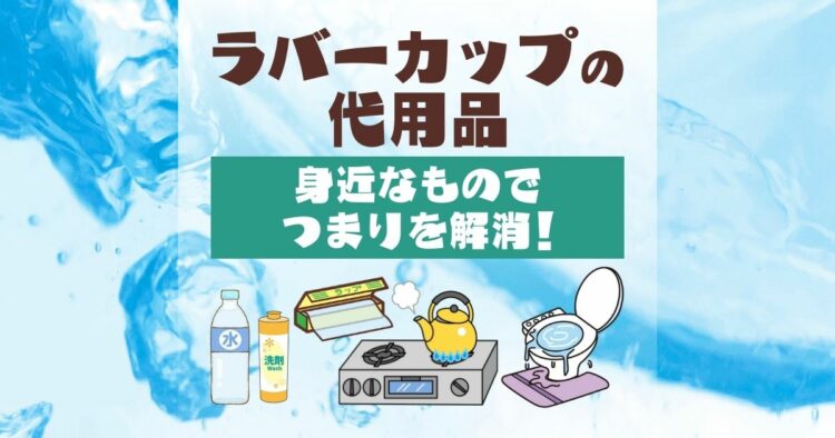 ラバーカップの代用品 身近なものでつまりを解消！
