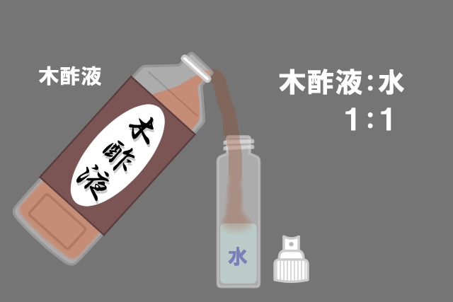 木酢液スプレーの自作方法
