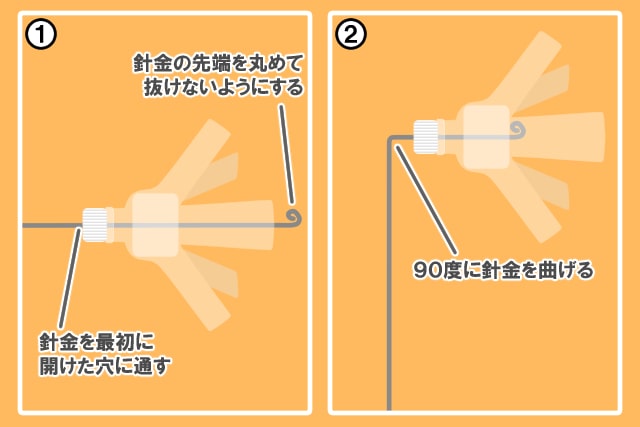 ペットボトル風車の作り方③