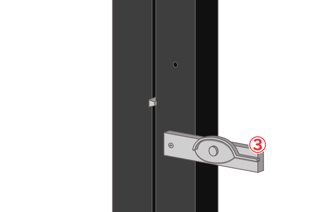 クレセント錠　交換手順