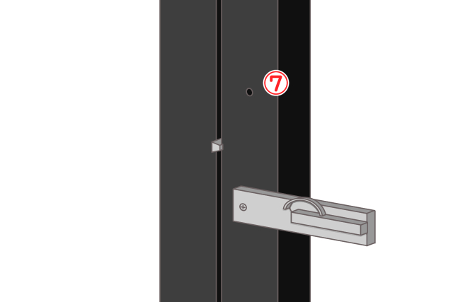 クレセント錠　交換手順